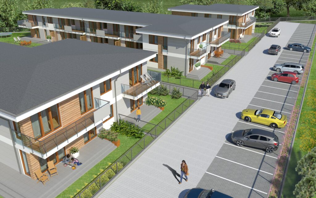 zdjęcie/wizualizacja inwestycji z góry