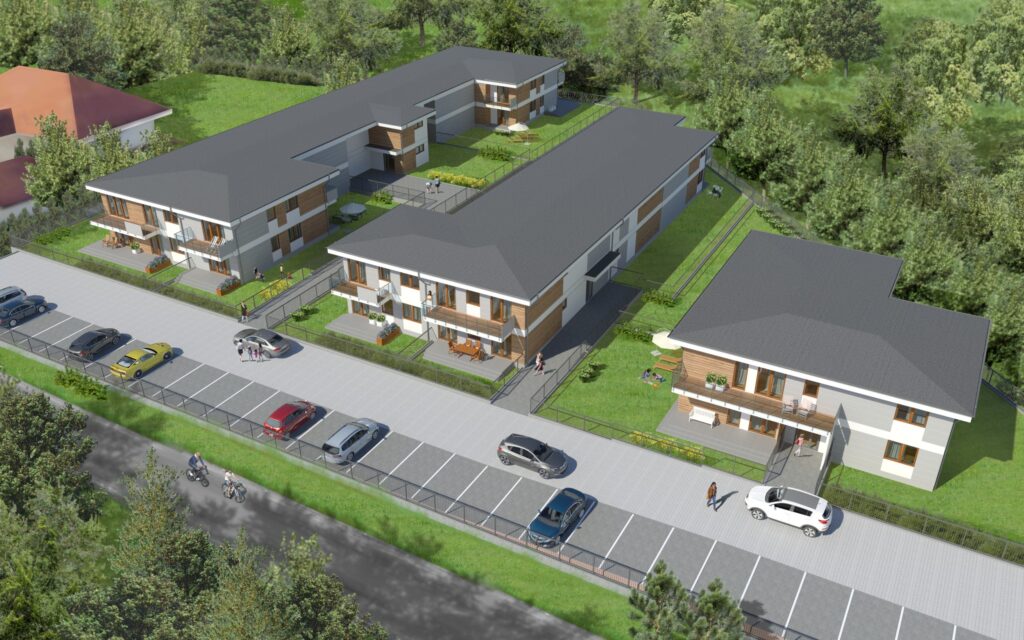 zdjęcie/wizualizacja inwestycji z góry